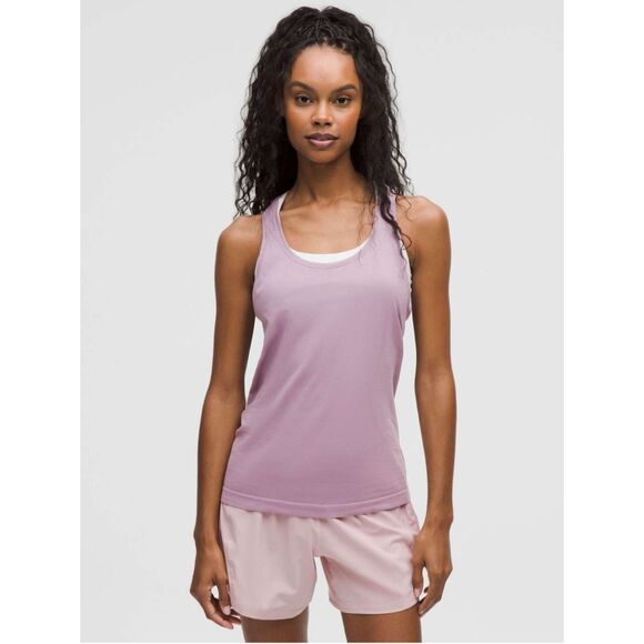 Lululemon Swiftly Tech Hip Length Racerback Tank In Lavender Lux Size 6 - Picture 1 of 11